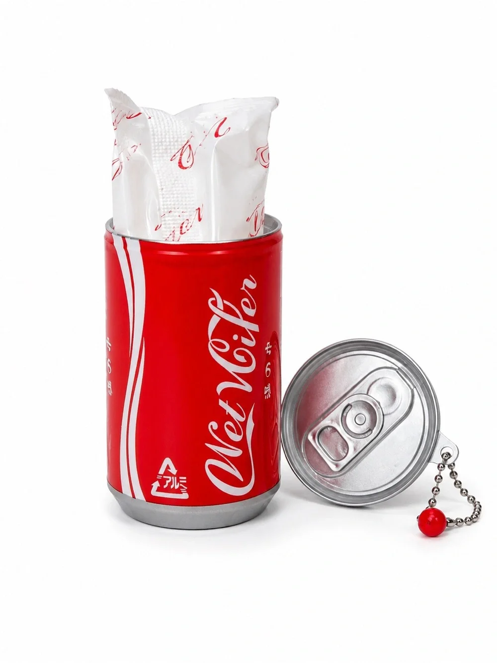 Mini Soda Can Wet Wipes Keychain 30 Wipes Choose Color NWT
